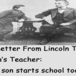 A Letter From Lincoln To Son’s Teacher -Full story here