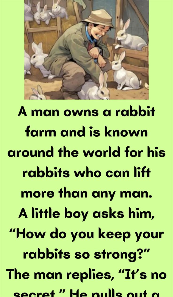 A man owns a rabbit farm