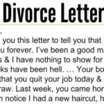 Wife receives a divorce letter from husband, her reply is brilliant