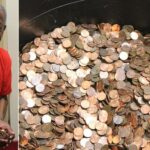 (VIDEO)Man collects pennies for 45 yrs leaving bank tellers at a loss for words when he arrives to cash in