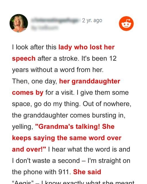 Long-Mute Grandmother Whispers a Somber Word, Alerting Granddaughter She’s in Danger