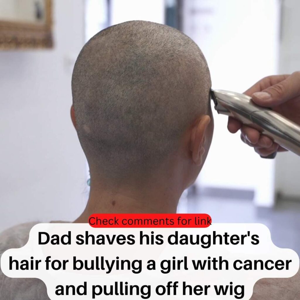 A furious dad has shaved his 16-year-old daughter’s head to teach her a lesson