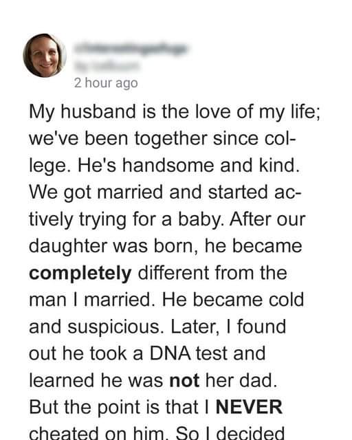 Man Learns Daughter Isn’t His After DNA Test But His Wife Never Cheated On Him