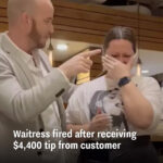 (VIDEO)Waitress fired after receiving $4,400 tip from customer