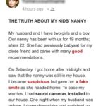 I Suspected My Husband Was Cheating with the Nanny of Our 3 Kids & Installed Hidden Cameras to Prove It