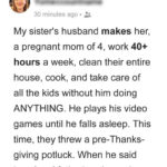 Husband Makes Pregnant Wife Work 40+ Hours & Manage All House Chores — Family Finds Out on Thanksgiving Day