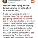 I Couldn’t Stop Crying over an Unexpected Wedding Gift Passed on through My MIL