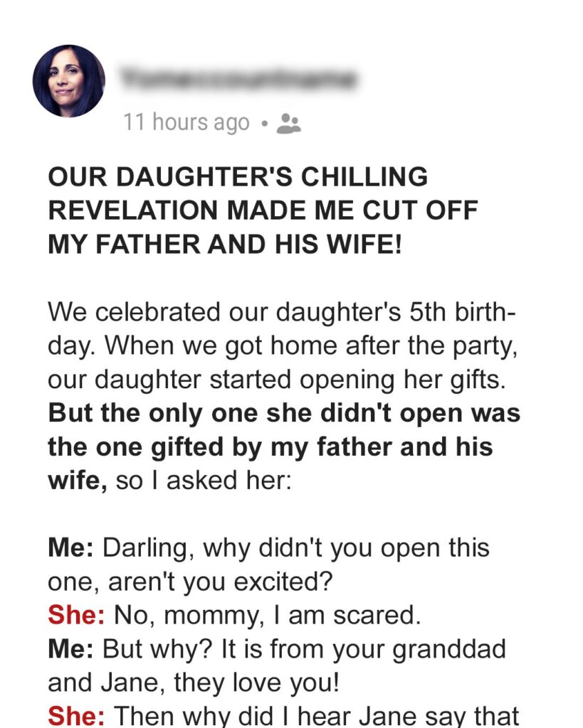 Our Daughter Refused to Open My Parents’ Gift for Her Birthday – Her Reason Left Us Shocked