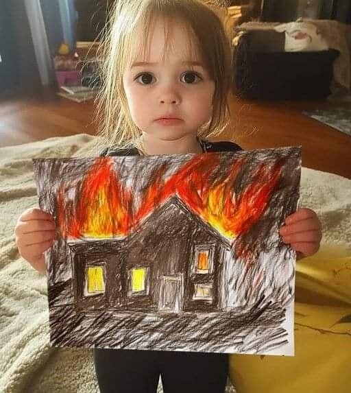 My 4-Year-Old Daughter Started Drawing Dark Pictures after Accidentally Discovering Her Dad’s Secret