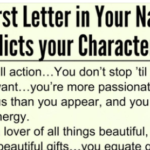 The First Letter In Your Name Predicts..