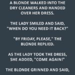 The Blonde at the Dry Cleaners: A Classic Mix-Up