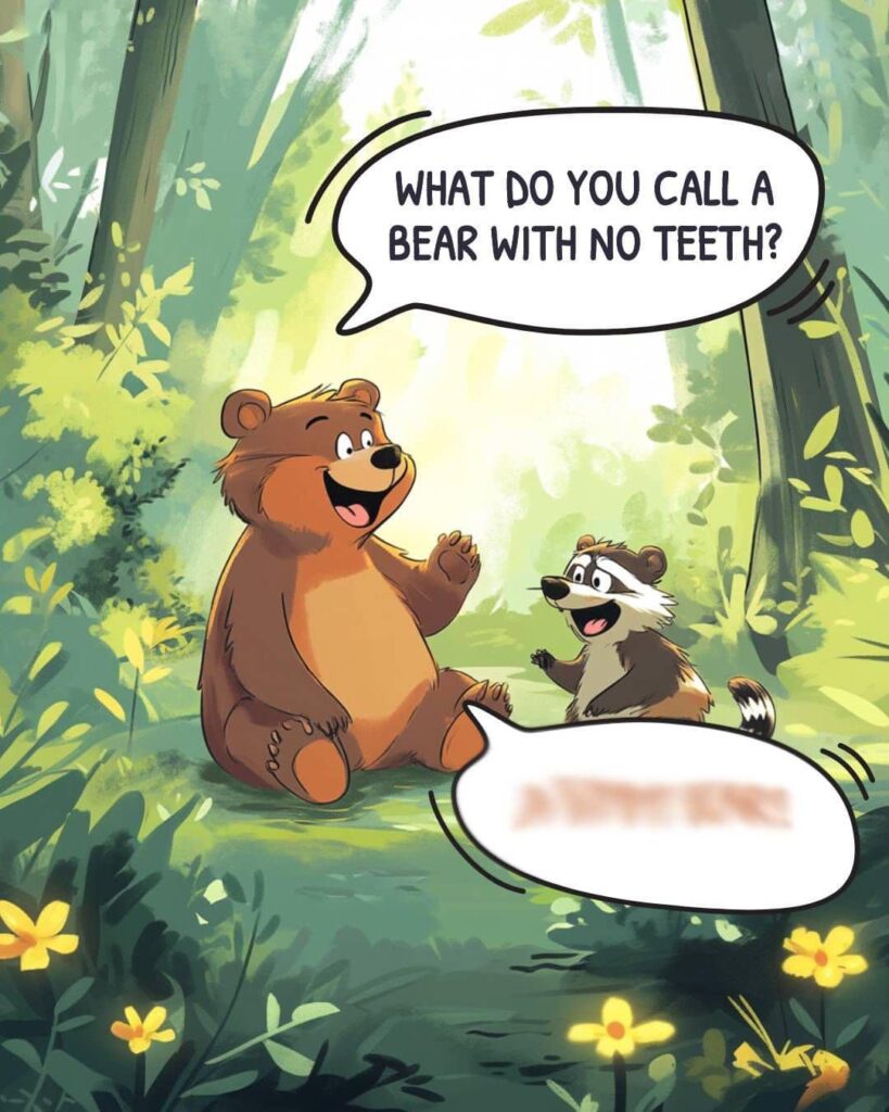 What do you call a bear with no teeth?