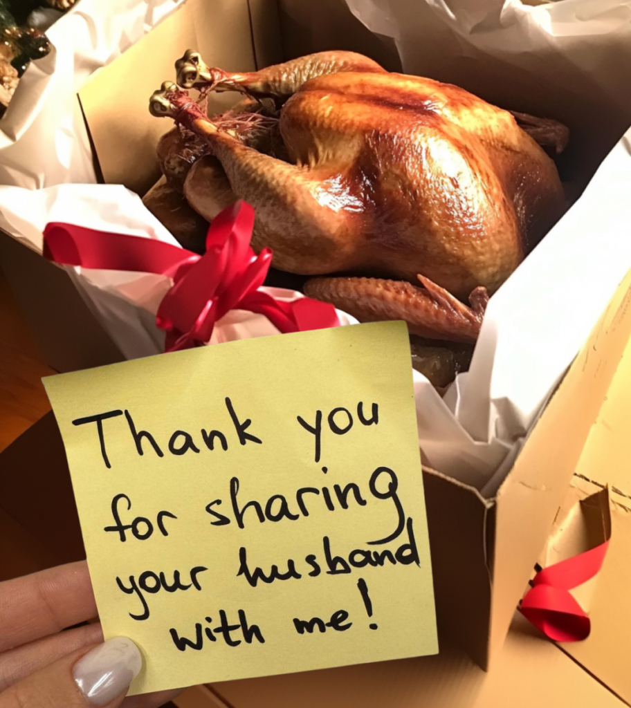 BEFORE THANKSGIVING DINNER, I GOT A TURKEY FROM A STRANGER WITH A NOTE INSIDE