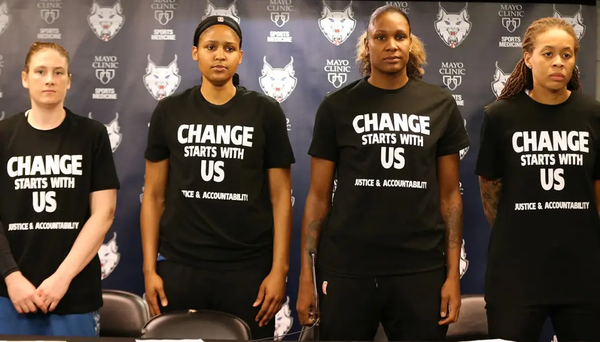 Four Officers Exit WNBA Game Over Players’ Statement Shirts, Sparking Intense Debate