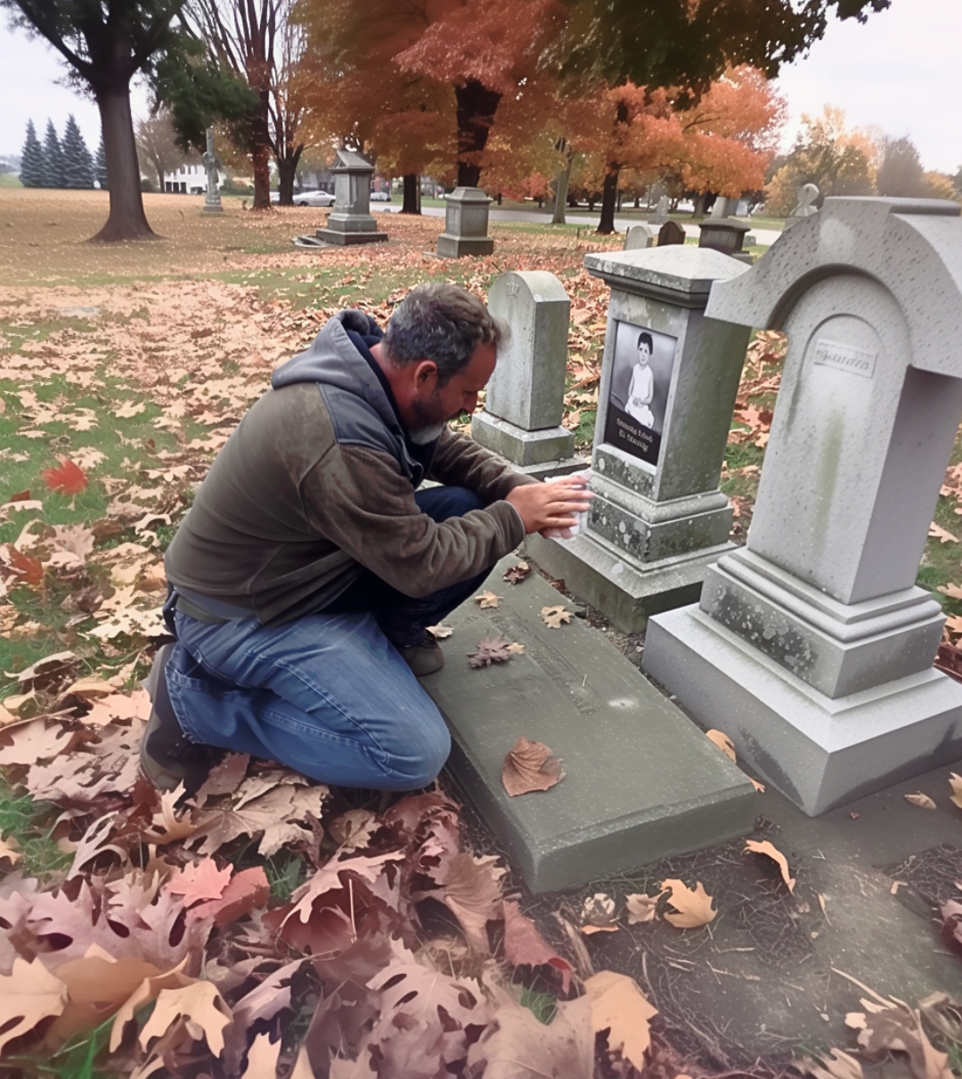 Man Visits Mom’s Grave, Sees a Tombstone with His Name and Photo of a Child Nearby — Story of the Da