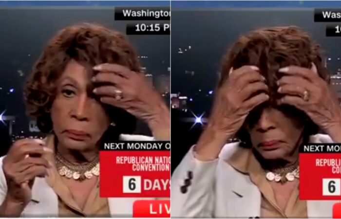 WATCH: Maxine Waters Has 26-Second-Long Wig-Induced Malfunction On CNN