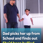 (VIDEO)Dad picks her up from school and finds out she’d been bullied. Now watch what he does