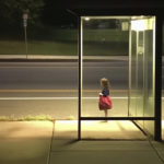 I Saw a Lonely Little Girl with a Red Bag at the Bus Stop Every Evening — One Morning, I Found Her Bag on My Doorstep