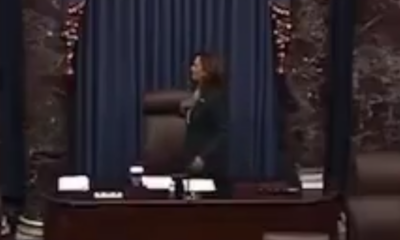 WATCH: Kamala Harris Stumbles Over Pledge of Allegiance on Senate Floor