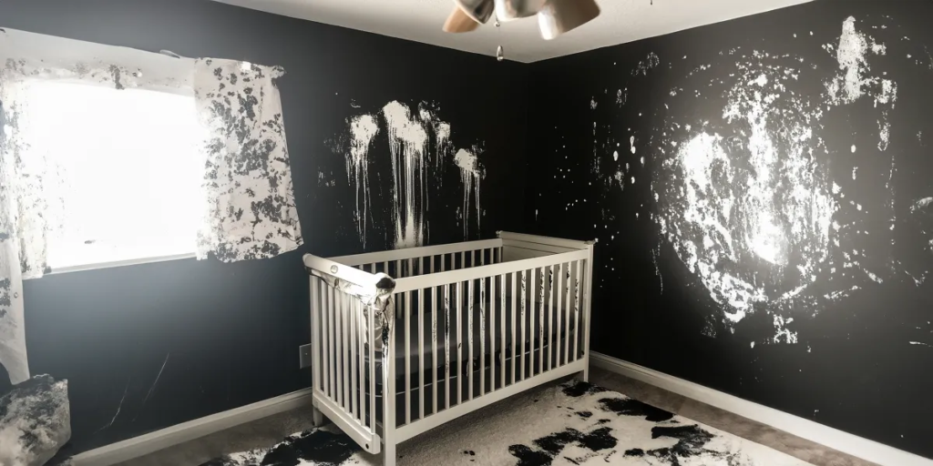 I Came Home After Giving Birth to Discover My Baby’s Room Destroyed and Painted Black